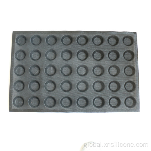 Silicone perforated 40 buns round shape bread form